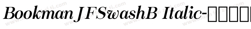 BookmanJFSwashB Italic字体转换